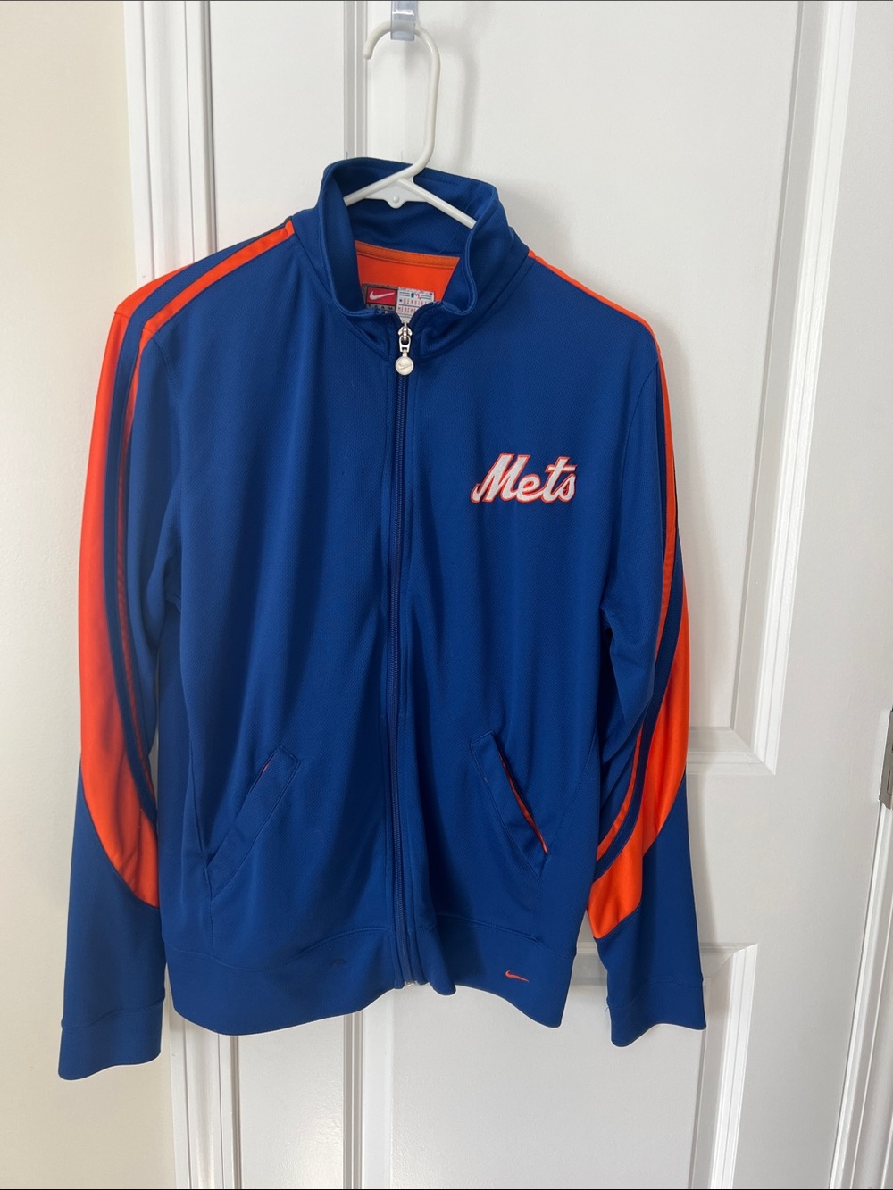 Nike Blue and Orange New York Mets Full-Zip Lightweight Jacket